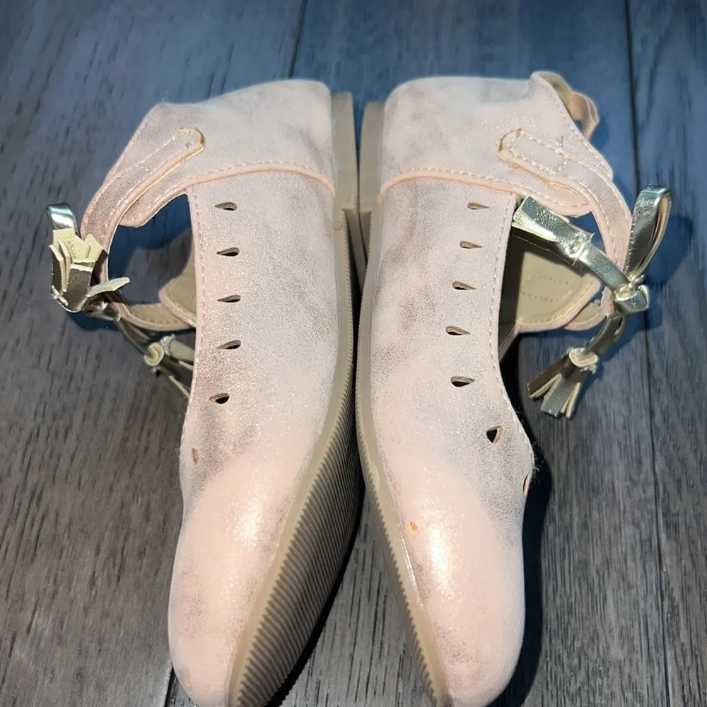 Koalakids Shimmery like blushy pink/Gold dress shoes